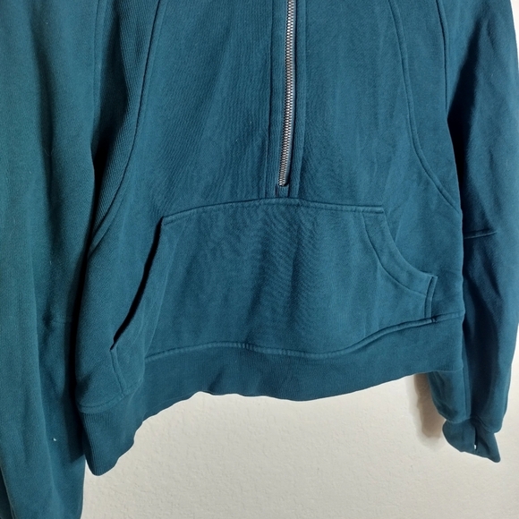 Lululemon Scuba Oversized 1/2 Zip Hoodie Green Sz Xs/S - Picture 3 of 9